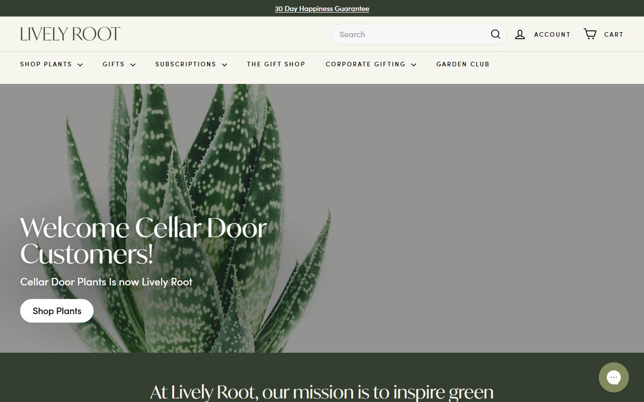 Cellar Door Plants — E-Commerce / Lifestyle website by Mako Digital
